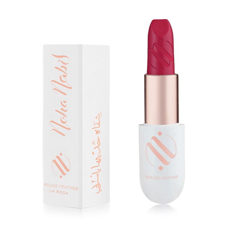 noha nabil rouge feather lipstick