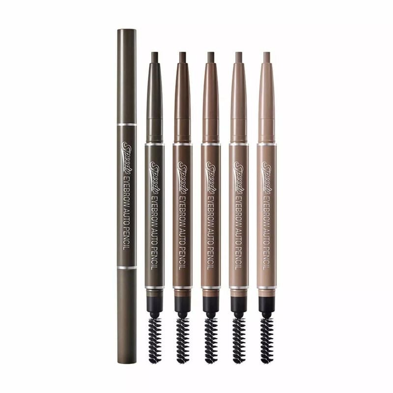 peripera speedy eyebrow auto pencil 001 black brown
