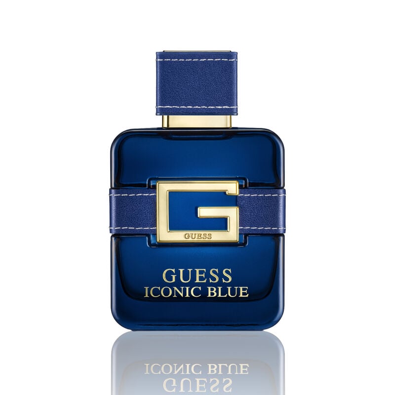 guess iconic man blue