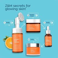 faces vitamin c foaming face wash with silicone cleanser brush