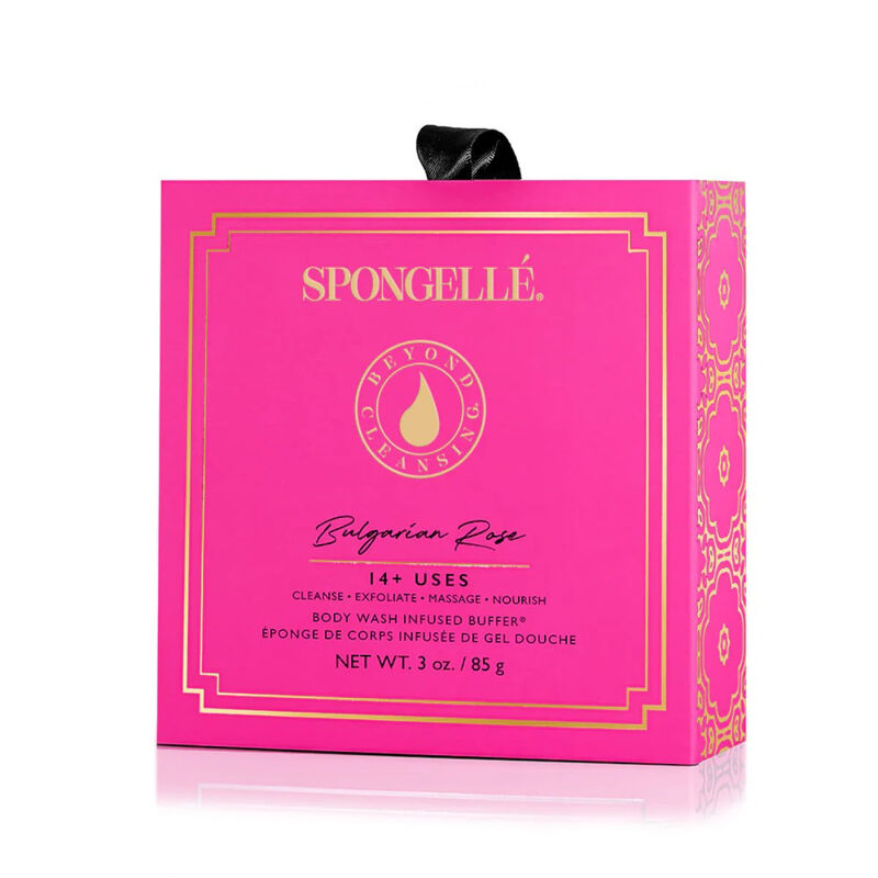 spongelle daisy collection bulgarian rose body wash infused buffer (14+uses)