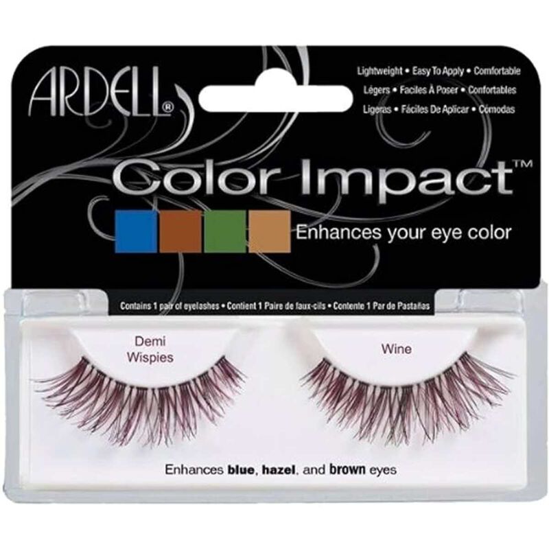 ardell color impact lashes demi wispies wine
