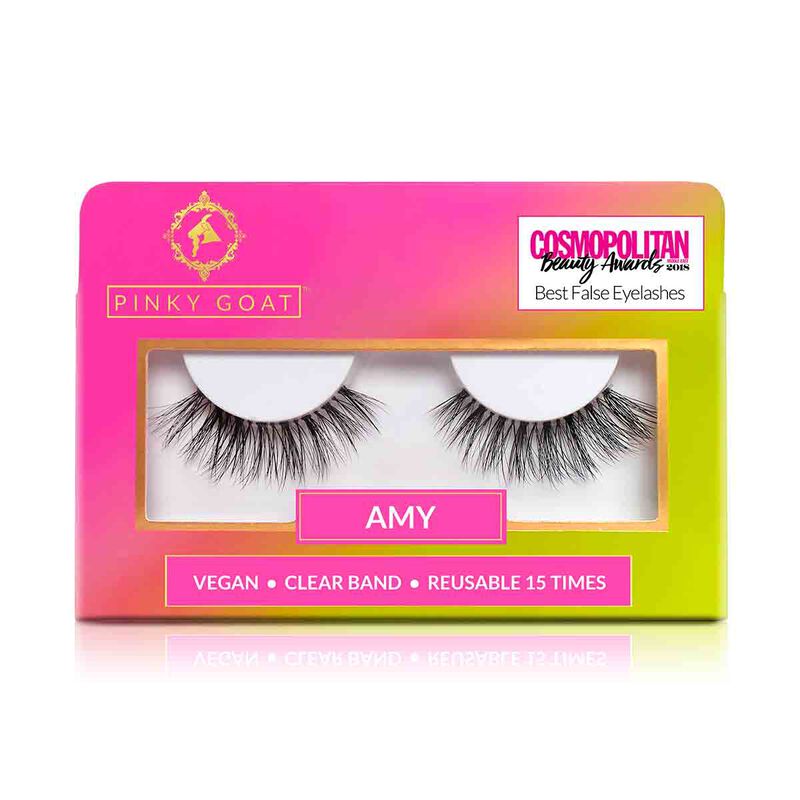 pinky goat amy vegan faux mink lashes