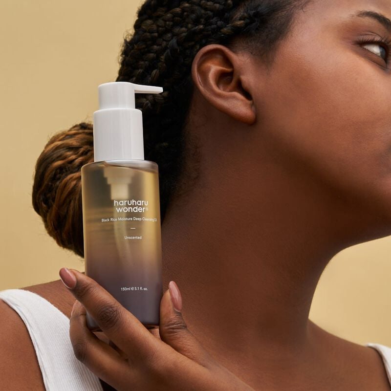 haruharu wonder black rice moisture deep cleansing oil