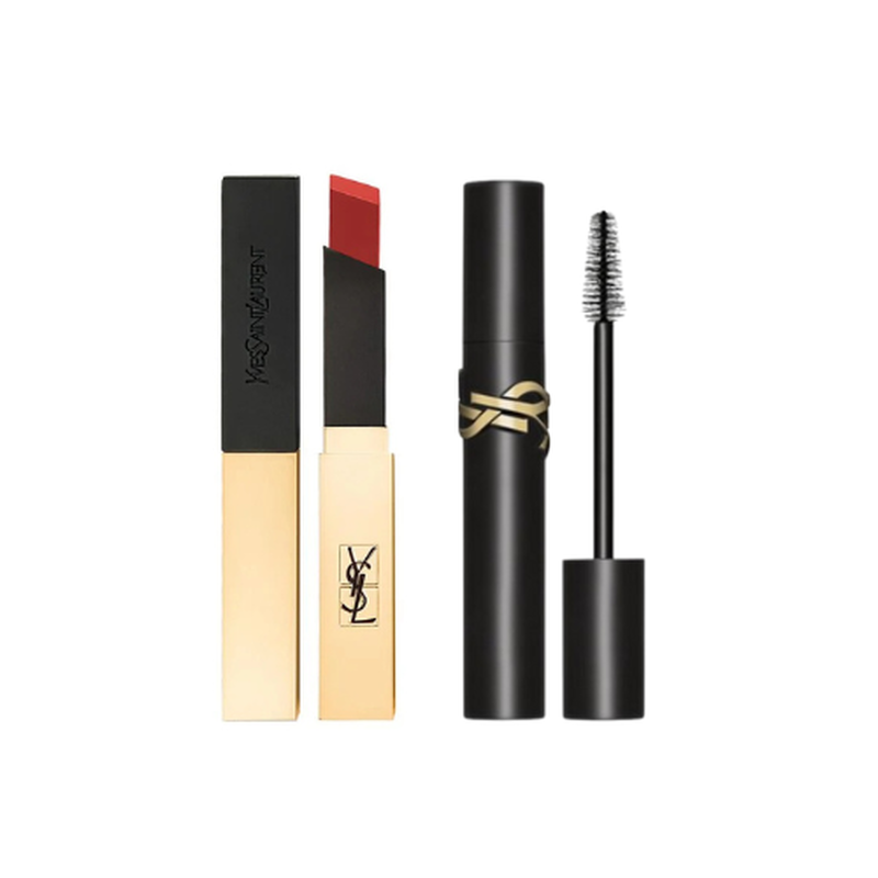 rouge pur couture the slim lipstick x lash clash mascara