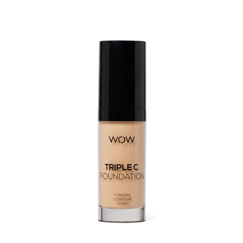 wow beauty triple c foundation  conceal, countour, cover