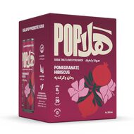 faces prebiotic soda pomegranate hibiscus 4 pack
