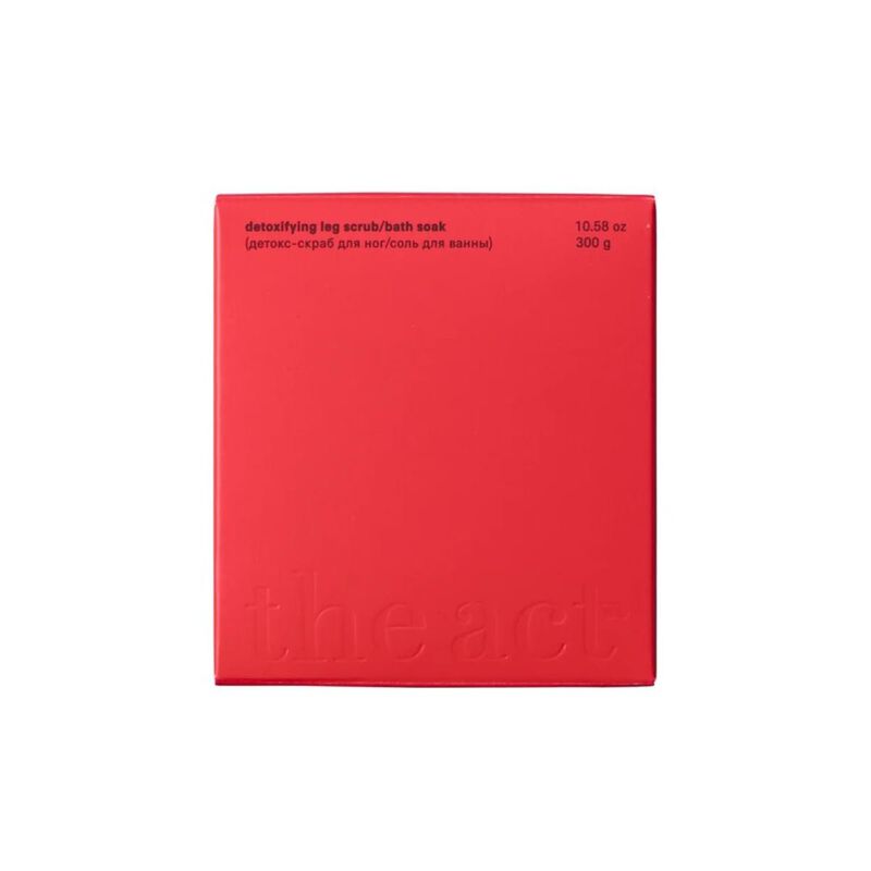 the act detoxifying leg scrub & bath soak