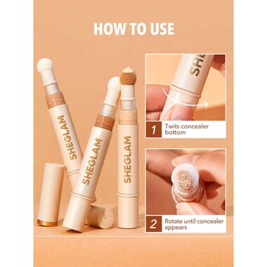 faces sheglam complexion boost concealer shell