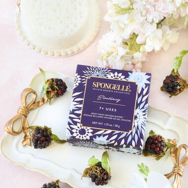 Private Reserve Blackberry Flower Body Wash Infused Spongette (7+uses) faces private reserve blackberry flower body wash infused spongette 7 uses