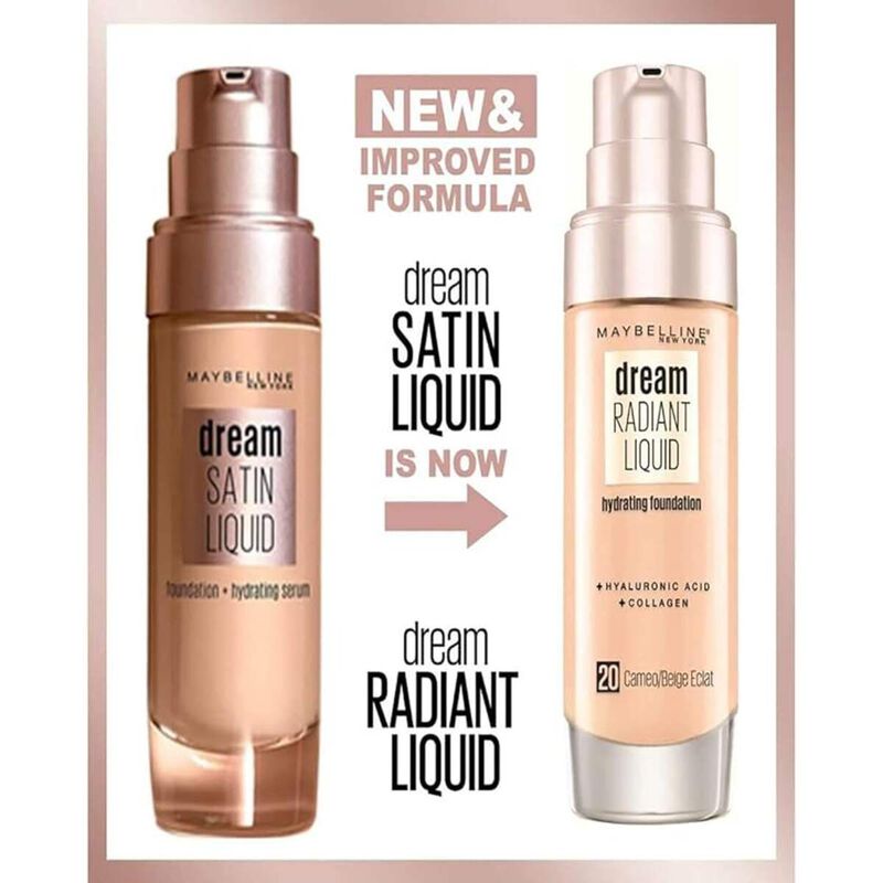 maybelline new york dream satin liquid foundation 20 cameo