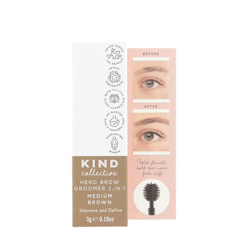 the kind collective hero brow groomer 2in1 colour & treatment
