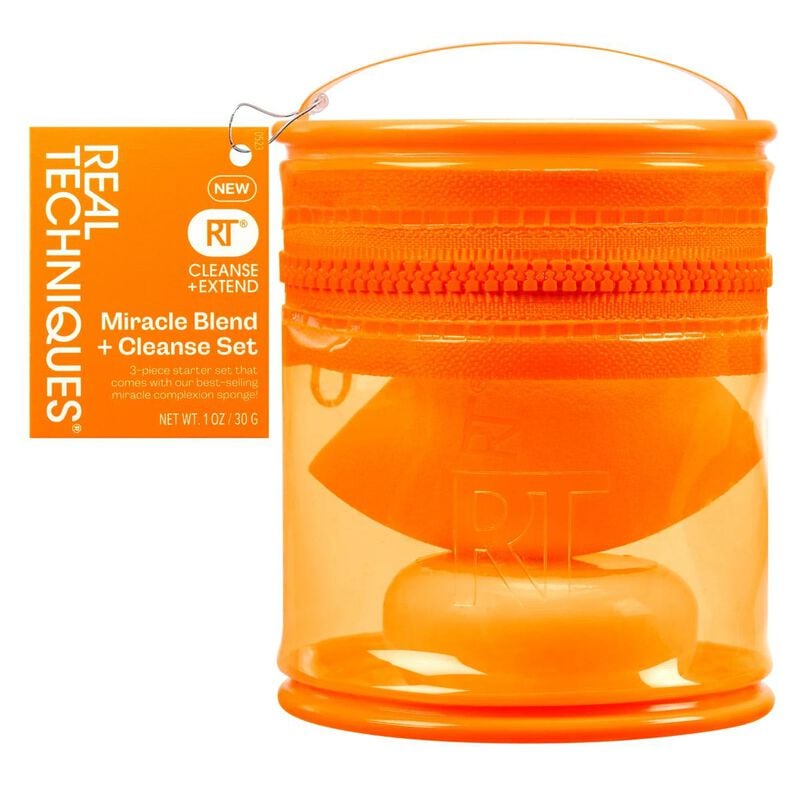 real techniques miracle blend + cleanse set