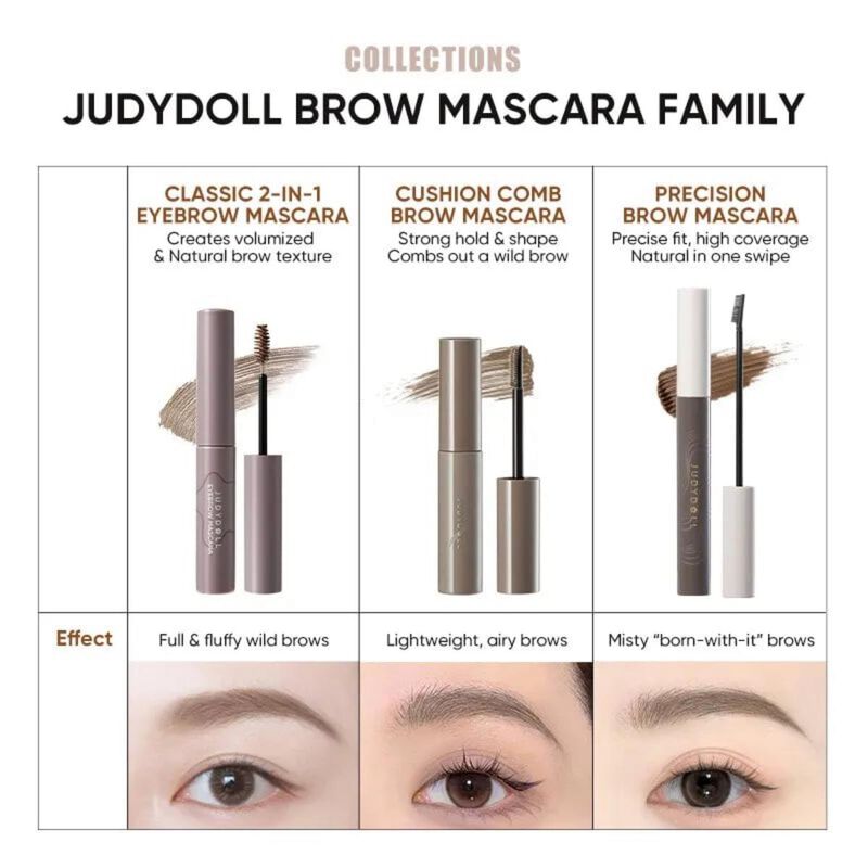 judydoll precision & longwear browcara p02 soft brown