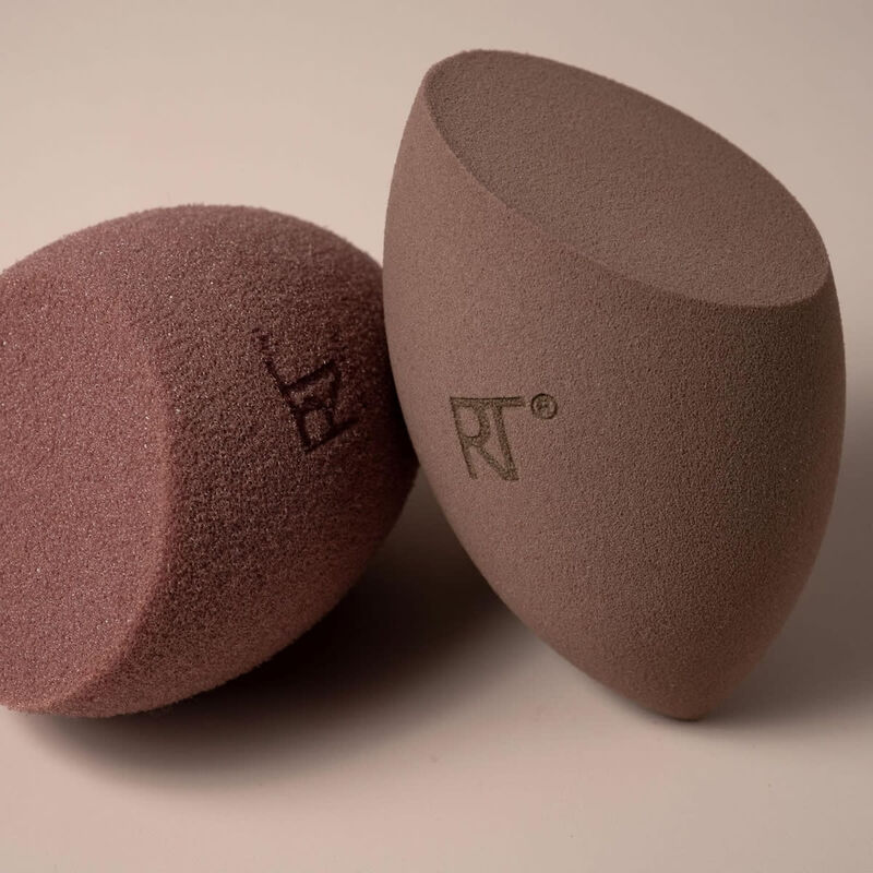 real techniques new nudes 2.0 bare finish sponge duo, 2 piece set
