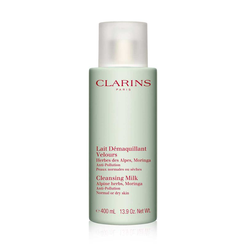 clarins cleansing milk with alpine herbs dry/normal skin luxury size