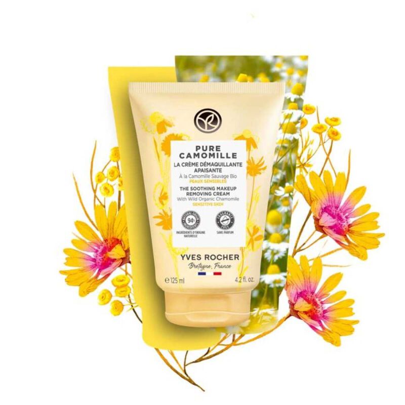 yves rocher the soothing makeup removing cream pure camomille