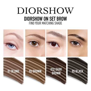 Diorshow On Set Brow Mascara faces diorshow on set brow mascara