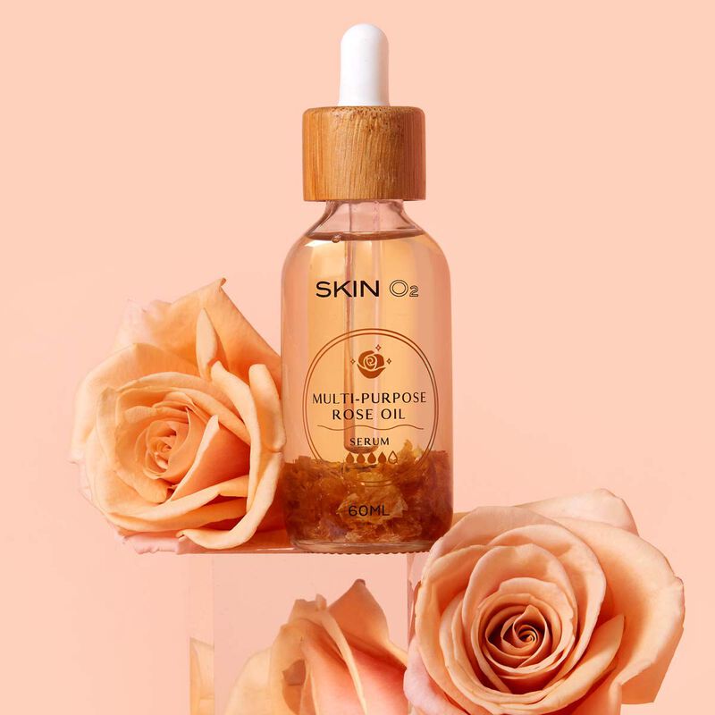 skin o2 multi  purpose rose oil