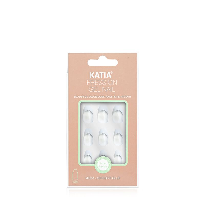 katia gorgeous press on nails coffin