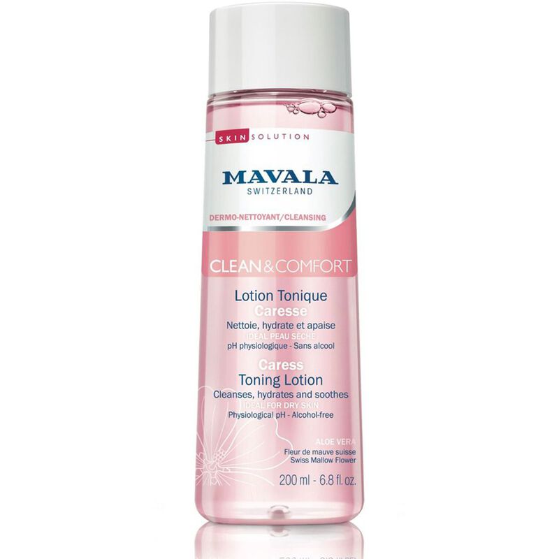 مافالا swiss skin solution clean and comfort caress toning lotion
