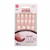 faces kiss acrylic nude nails  kan02