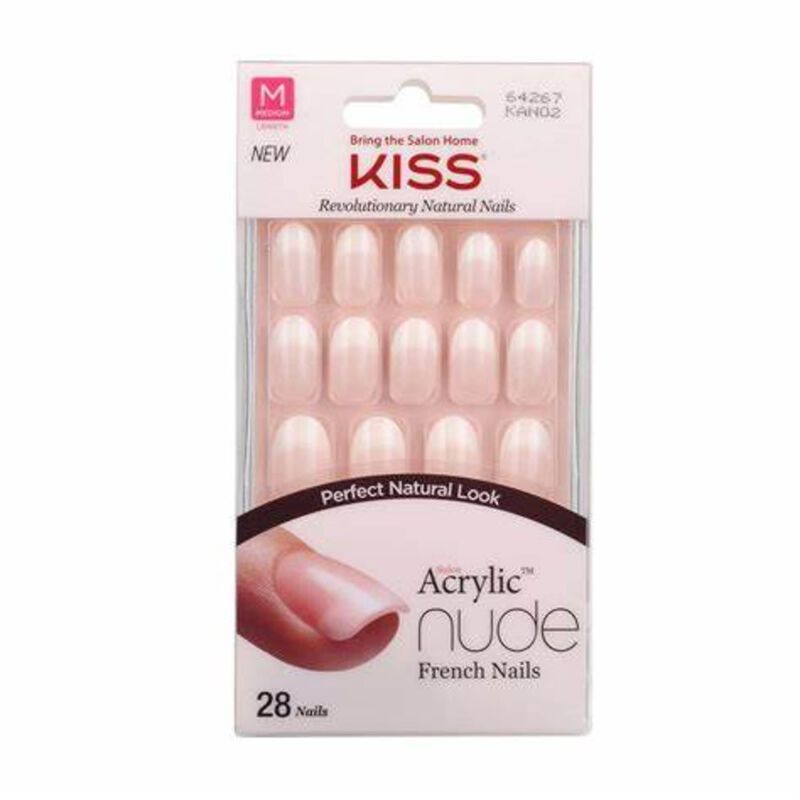 كيس kiss acrylic nude nails  kan02