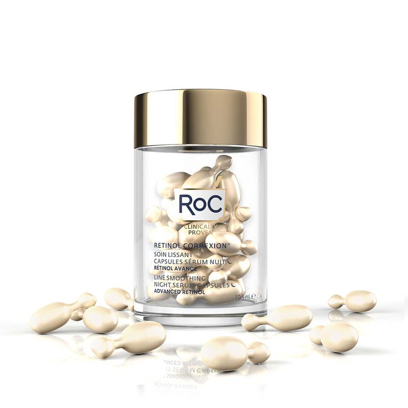 roc retinol correxion line smoothing night serum