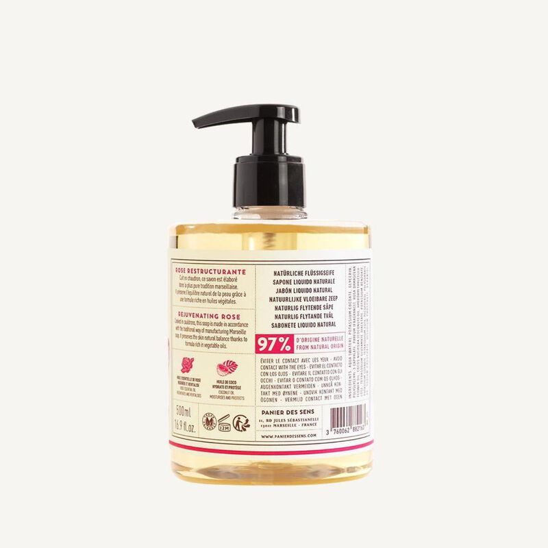 panier des sens essentials soap rose liquid marseille