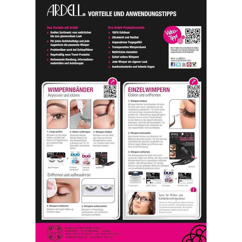 ardell edgy eye lashes black 404