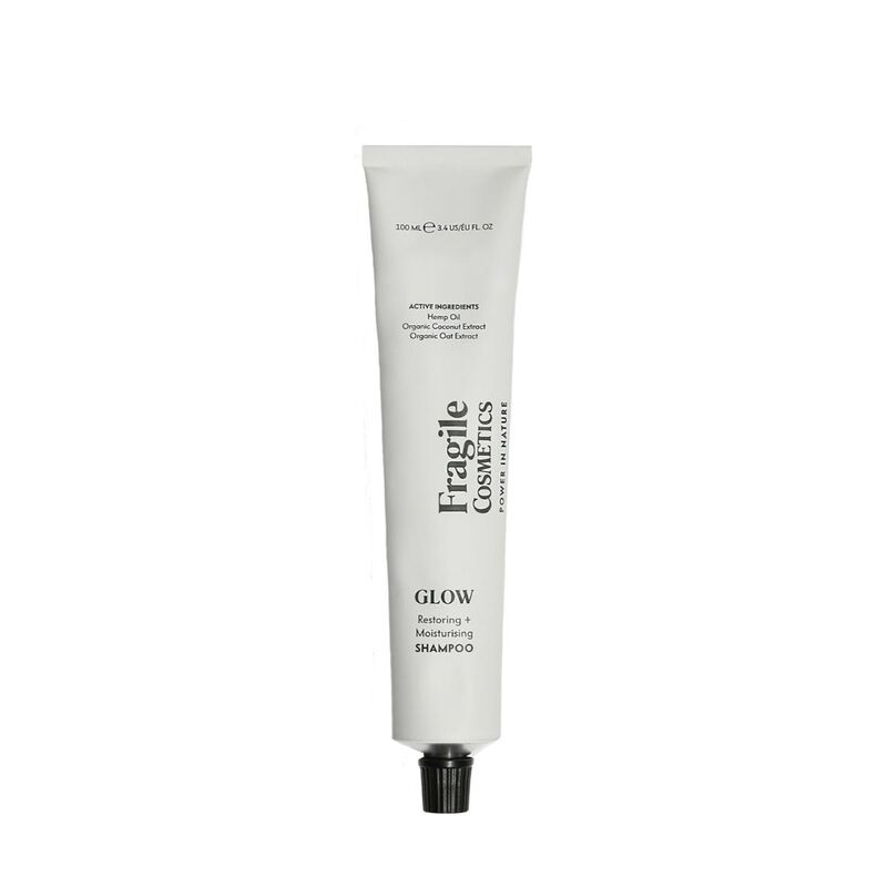 fragile cosmetics glow restoring + moisturising shampoo