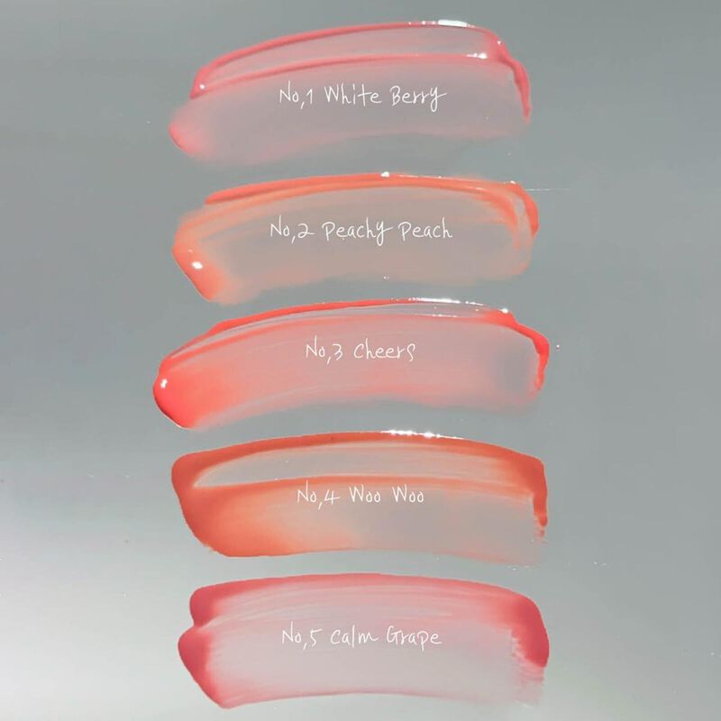 unleashia berry shot lip tint no.5 calm grape