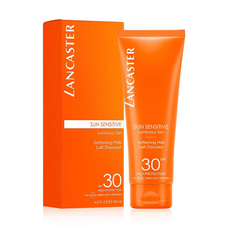 lancaster sun sensitive delicate softening milk spf30 125ml