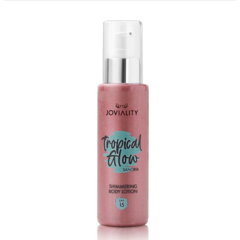 joviality tropical glow shimmering lotion spf15 sangria