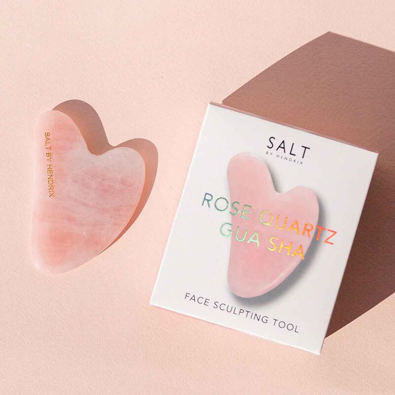 salt by hendrix rose quartz gua cha