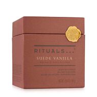 Suede Vanilla Scented Candle faces suede vanilla scented candle
