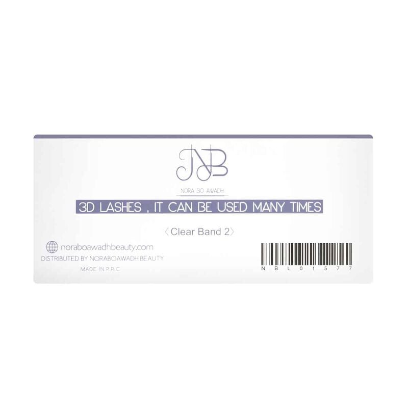 nora bo awadh 3d mink lashes clear