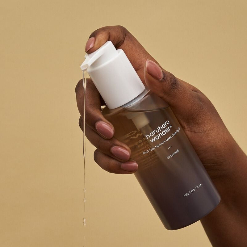 haruharu wonder black rice moisture deep cleansing oil