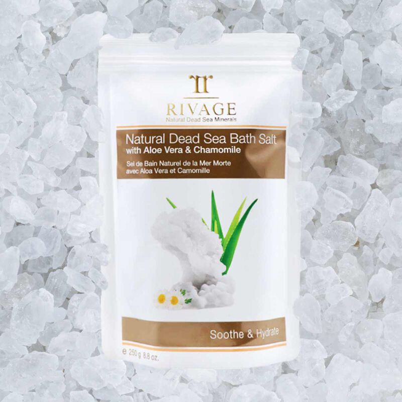 rivage dead sea bath salts aloe vera & chamomile 250g