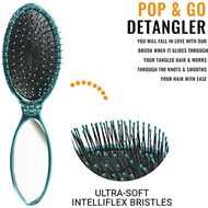 faces pop and go detangler hair brush  teal