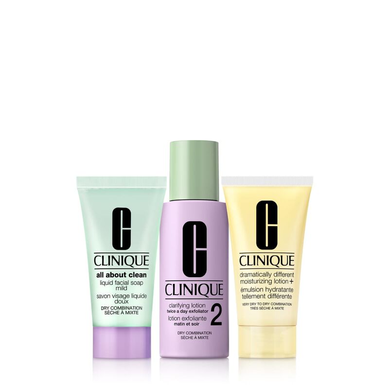 clinique mini 3step kit for combination dry skin type 2