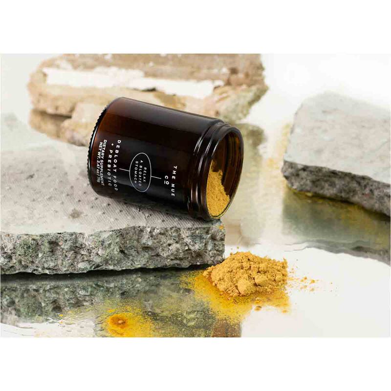 the nue co. debloat food + probiotic  powder supplement 70g