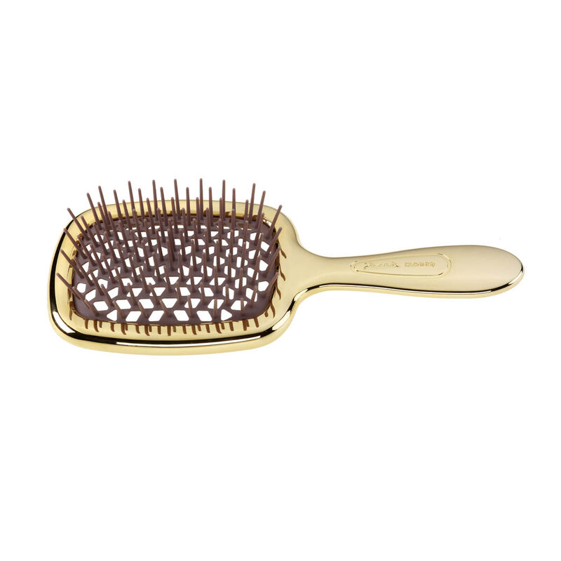 Golden Hairbrush With Mirror