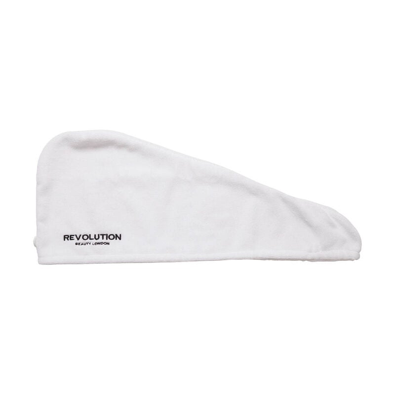 2pk Plain Microfibre Hair Wraps Black White