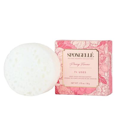 Private Reserve Buffer Peony Flower Body Wash Infused Spongette (7+uses)