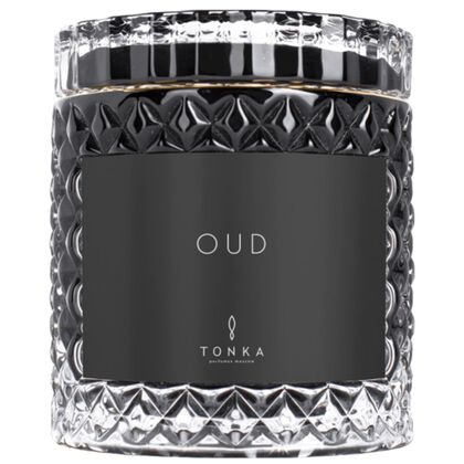 Aroma Candle-oud Glass Black
