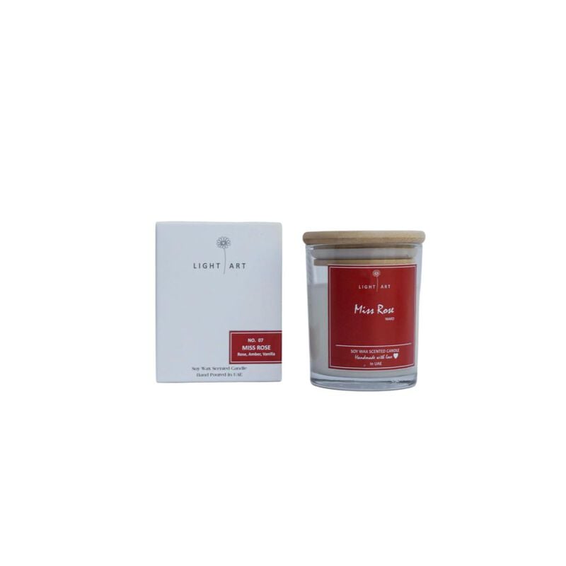 Miss Rose Scented Candle Jar