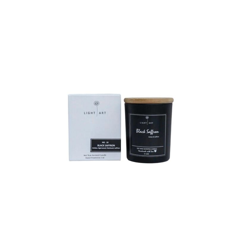 Black Saffron Scented Candle Jar