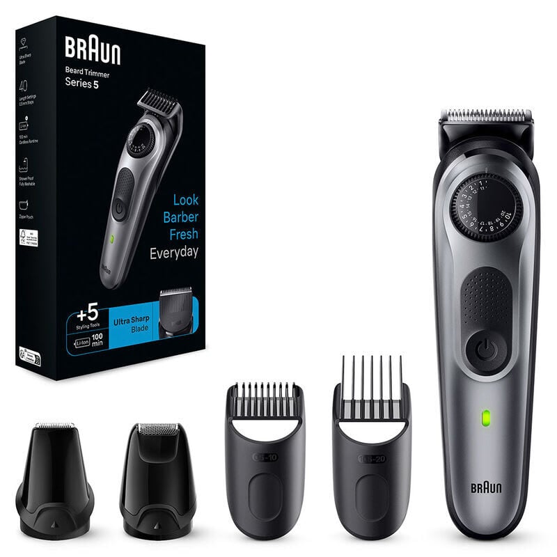براون ماكينة تشذيب اللحية – الإصدار الخامس بعجلة ضبط دقيقة