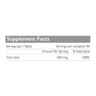 faces folic acid 400mcg